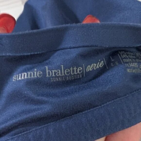 Aerie | Sunnie Crossback Bralette in Blue - Picture 4 of 6